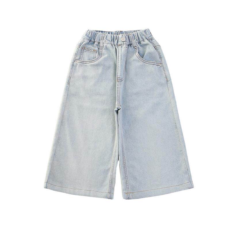 女童夏季薄款牛仔七分裤宽松洋气