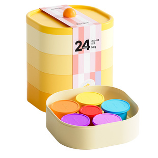 美乐童年面粉彩泥儿童橡皮泥无毒幼儿园专用超轻无味级宝宝黏粘土