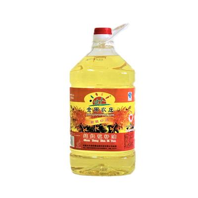 红花籽油新疆金田农庄食用植物油