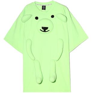 TCH潮牌轻奢短袖T恤玩偶童趣系列绿色百搭商场同款T66B108112