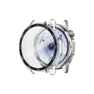 适用华为gt5手表保护壳GT6GT5pro手表膜壳膜一体gt4钢化壳膜全包智能运动46mm高清屏幕42/41mm贴膜防摔