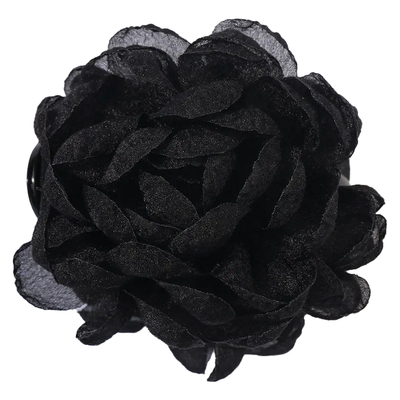 气质山茶花丸子头抓夹网红2025