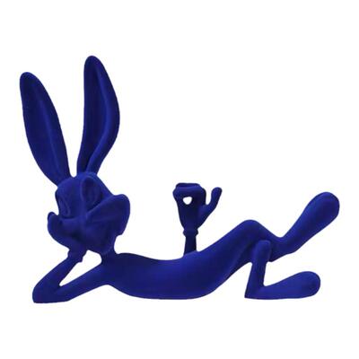 创意克莱因蓝卡通兔八哥摆件