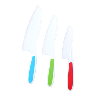 幼儿园早教专用儿童水果刀不易伤手塑料安全小切菜刀菜板教学套装