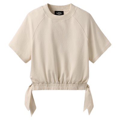 UGG圆领休闲可调系带短袖上衣