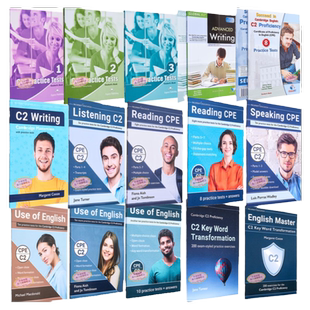 剑桥CPE考试备考系列 官方真题模拟题 教材练习册 Cambridge English Proficiency C2 成人大学英语 听说读写技能全真模拟进口原版