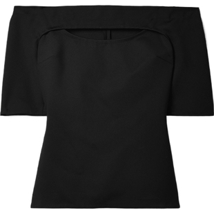 【38开门红】Rosetta Getty 秋季女露肩挖剪弹力上衣