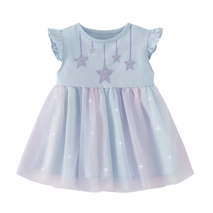 女童夏日连衣裙中小童纱裙洋气夏季宝宝裙子夏儿童女孩夏装公主裙