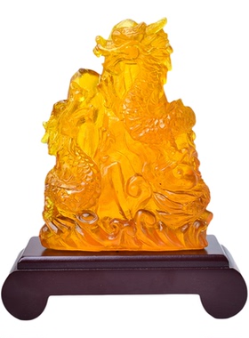 淘运灵阁2026年属鼠人吉祥物祥龙护塔宝吉懿琉璃摆件客厅书房家居