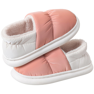 棉拖鞋女冬季2025新款室内家居家用保暖羽绒防水包跟棉鞋女款外穿