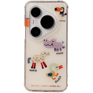 CARECASE 动物园华为手机壳 适用于华为 P80pro P80Ultra 原创设计 卡通可爱 创意 童趣少女心 ins