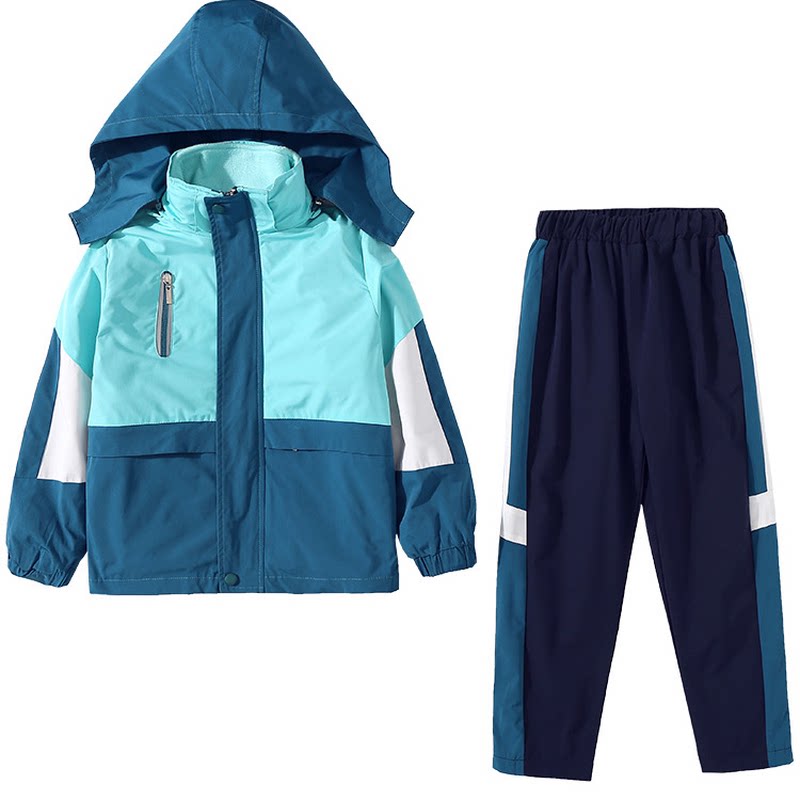 幼儿园园服中小学班服冲锋衣可拆卸三件套防风加厚保暖校服定制