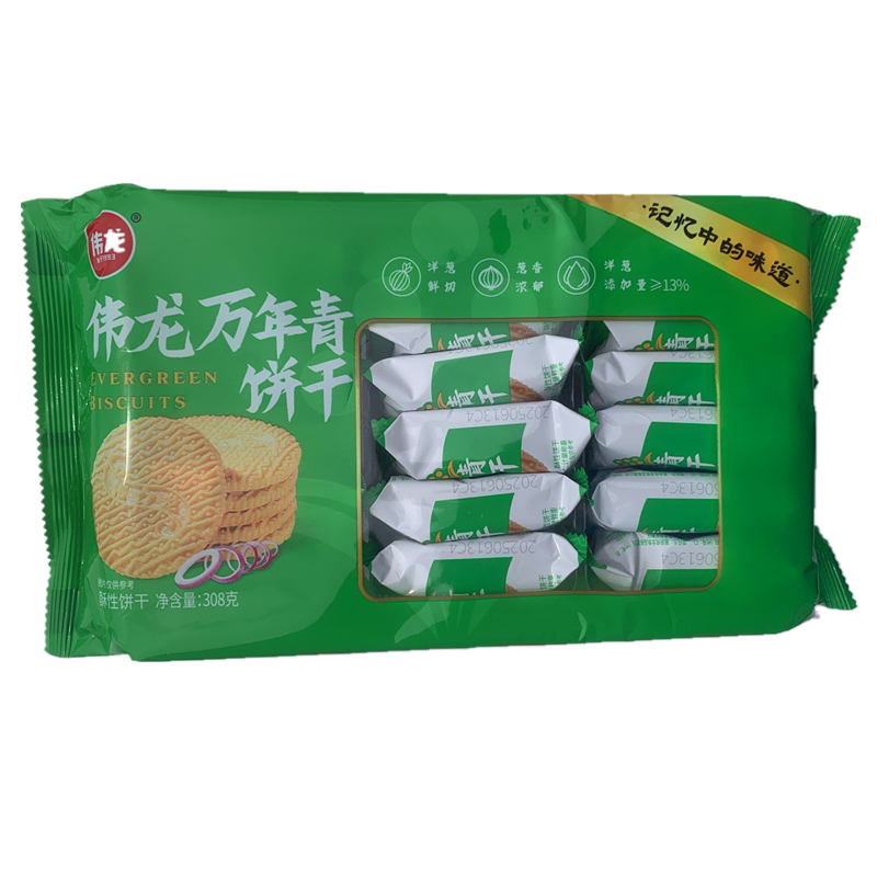 伟龙酥性饼干洋葱香葱拍3袋划算