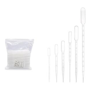 罗本德巴氏吸管一次性滴软管实验室用塑料无菌加长带刻度微滴管0.2/0.5/1/2/3/5/10ml吸管喂药吸药化学取样管