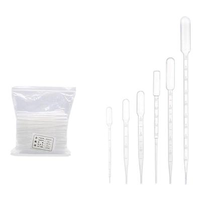 罗本德巴氏吸管一次性滴软管实验室用塑料无菌加长带刻度微滴管0.2/0.5/1/2/3/5/10ml吸管喂药吸药化学取样管