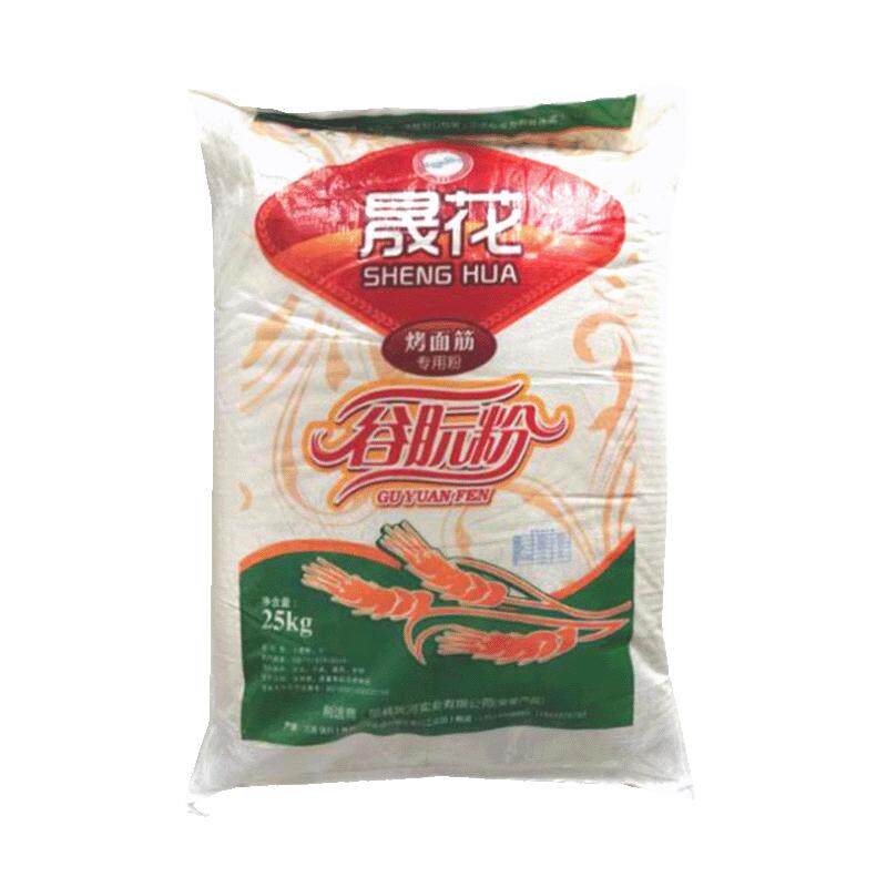 晟花谷朊粉黄河面筋粉50斤高蛋白高筋力烤面筋食品级做面筋专用粉