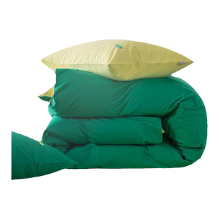 ELLE DECO新疆长绒棉拼色亲肤府绸四件套春秋新品芬德拉系列套件