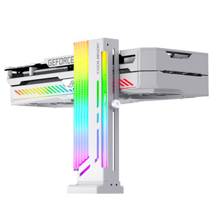 酷月显卡支架ARGB神光同步竖装手办千斤顶固定幻彩电脑显卡支撑架