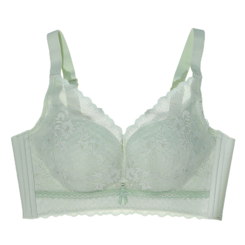 奴芝9251夏季超薄透气无钢圈无磁文胸大胸显小防下垂收副乳内衣女