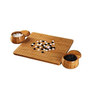 二合一实木围棋棋盘云窑子套装儿童初学黑白五子棋子正品象棋两用