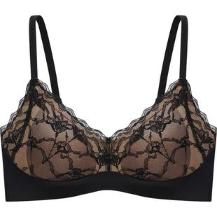 【小花镜】伊维斯内衣女小胸聚拢海豚杯无钢圈固定杯蕾丝文胸