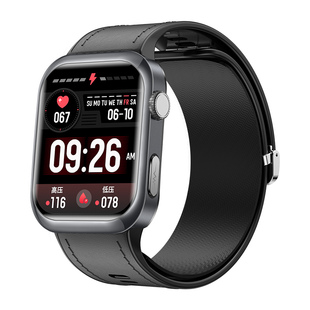 【气泵式】德国VTT测量血压智能手表医疗级高精准血糖血脂血氧尿酸心电心率评估测监仪中老运动睡眠健康手环