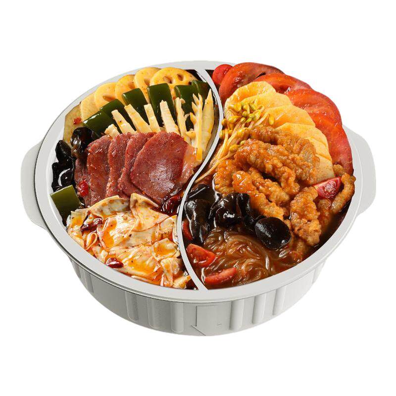 海底捞超大鸳鸯锅牛肉小酥肉冒菜