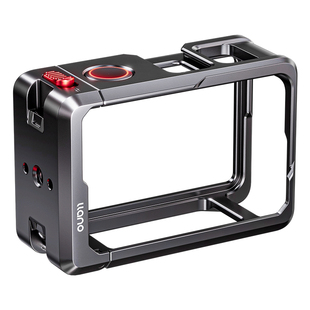 绿巨能铝合金兔笼适用dji大疆action6/5pro兔笼拓展框action4/3相机街拍金属兔笼手柄超轻运动相机配件保护壳