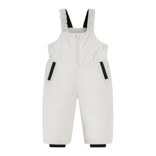 迷你巴拉巴拉童装男童羽绒裤背带裤2024冬装新款儿童加厚保暖裤子