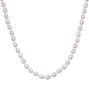 周六福淡水珍珠项链女白月光葫芦扣S925银优雅新年礼物送女友