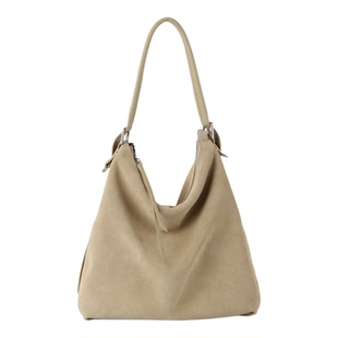 YOCAMU麂皮包包托特包女大容量小众通勤hobo大包真皮单肩斜挎包