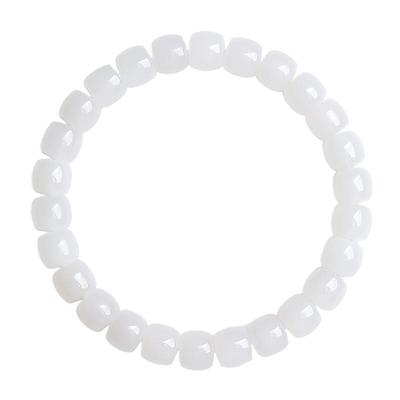 印象眸和田玉白玉手串男女款