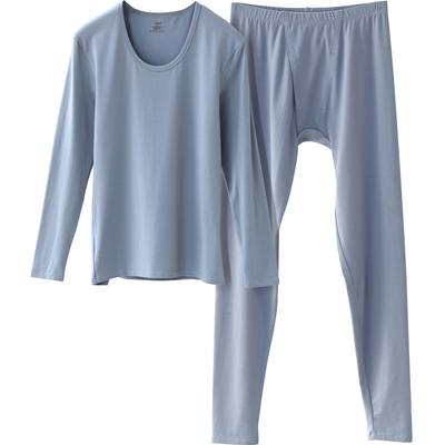 莫代尔棉打底男圆领秋衣秋裤套装