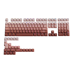 腹灵腮红键帽原厂正刻PBT渐变透光wooting 艾石头nd63 vgn v98pro