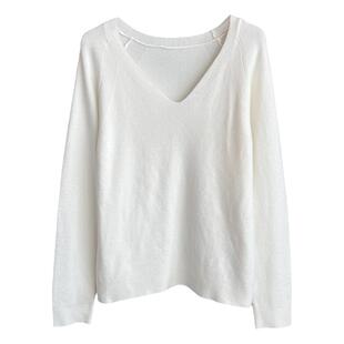 粉色v领打底衫女春秋2026新款毛衣内搭高级感宽松百搭针织衫上衣