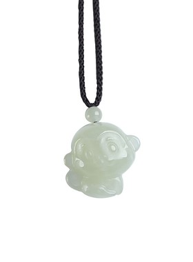 生肖猴吊坠和田玉挂件