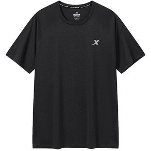 特步吸湿速干短袖男夏季官方正品健身训练短T恤透气跑步运动上衣