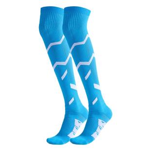 足球袜男冬加厚毛巾底长筒过膝专业运动袜子男款跑步公路车骑行袜