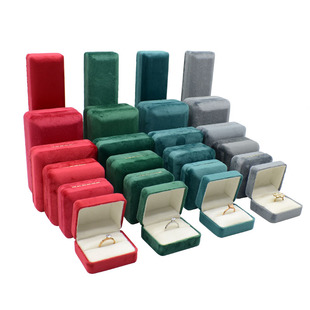 丽丝绒珠宝首饰铁皮收纳盒戒指吊坠挂件手镯手链项链三件套装盒子