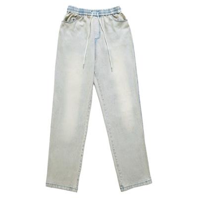 烦恼的Octopus泛黄水洗牛仔裤男