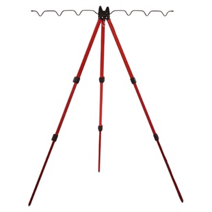 多杆三角支架三脚架铝合金垂钓鱼竿地插海竿筏竿远投抛竿伸缩炮台
