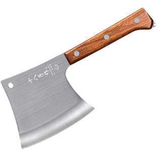 十八子作斧头砍骨刀专用刀斩牛骨头加厚厨房不锈钢剁骨斧屠夫商用