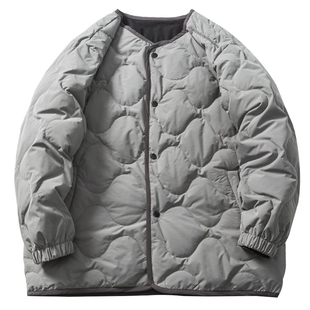 TRAVEL ISSUANCE 初秋和你 日系休闲双面穿绗缝内胆式羽绒服外套