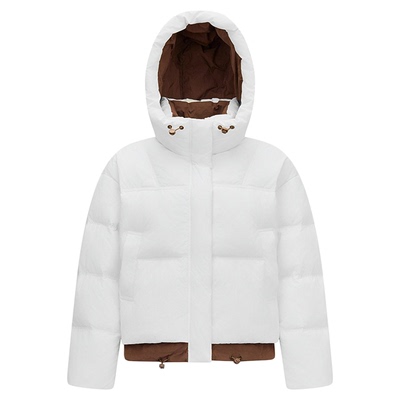 森马90绒子假两件宽松羽绒服女