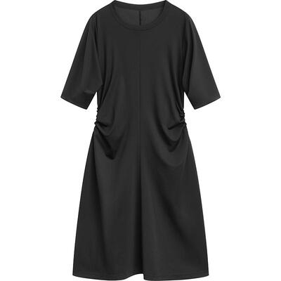 播设计感连衣裙女2024夏季新款商场同款简约优雅A字裙BDR2LD1090