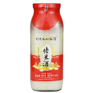 孝感特产九仙佬米酒880g醪糟酒酿瓶装糯米酒酿家用圆子烘焙原料