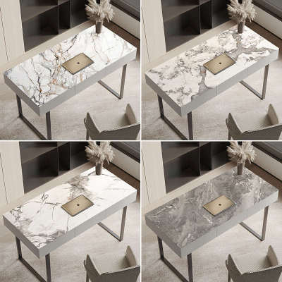 书桌垫子写字台桌垫学生防水可裁剪擦洗轻奢高级感大理石桌布皮革