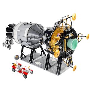 拼图拼搭阿波罗航天太空飞船登月舱巨大型拼装玩具中国积木21006