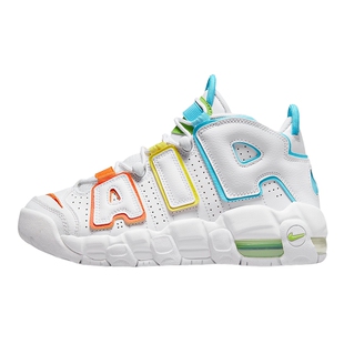 Nike耐克女鞋大AIR篮球鞋MORE UPTEMPO童运动鞋老爹鞋FJ4624-100