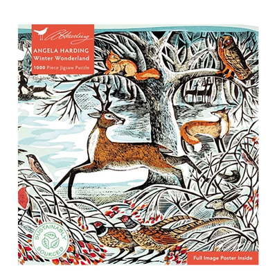 【现货】拼图1000片 安吉拉·哈丁:冬季仙境 Angela Harding: Winter Wonderland 原版减压Flame Tree火焰树拼图书艺术装饰画